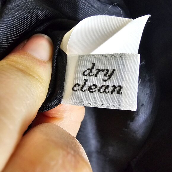 VTG Pendleton Wool Blazer Jacket 16 Black Virgin Wool Collarless Quiet Luxury - Picture 9 of 10